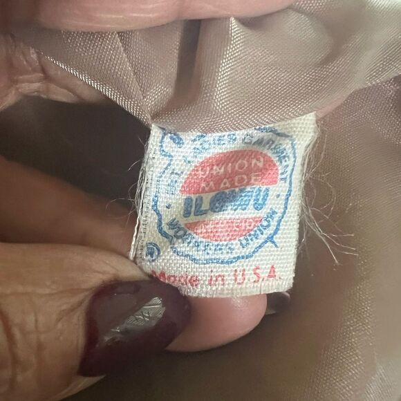 Vintage 70’s Pauline Trigere Oversized Faux Suede Textured Coat - Picture 8 of 12